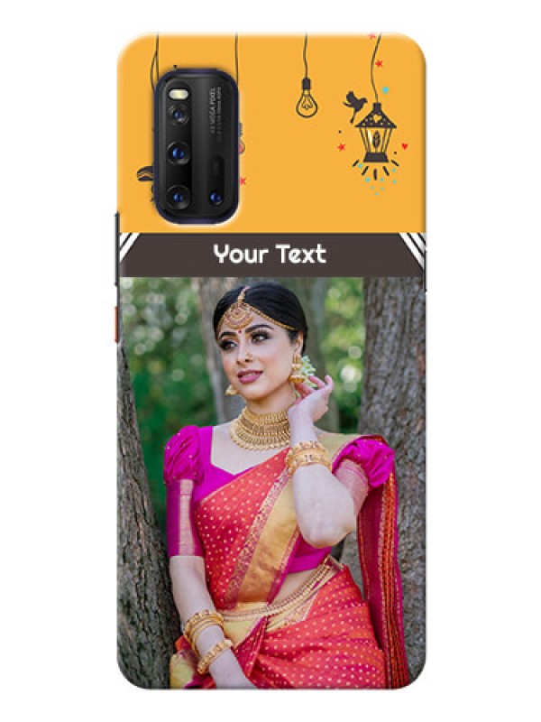 Custom IQOO 3 5G custom back covers with Family Picture and Icons 