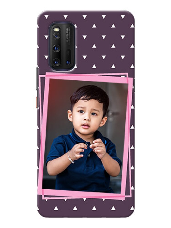 Custom IQOO 3 5G Phone Cases: Triangle Pattern Dotted Design