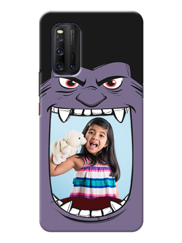 Custom IQOO 3 5G Personalised Phone Covers: Angry Monster Design