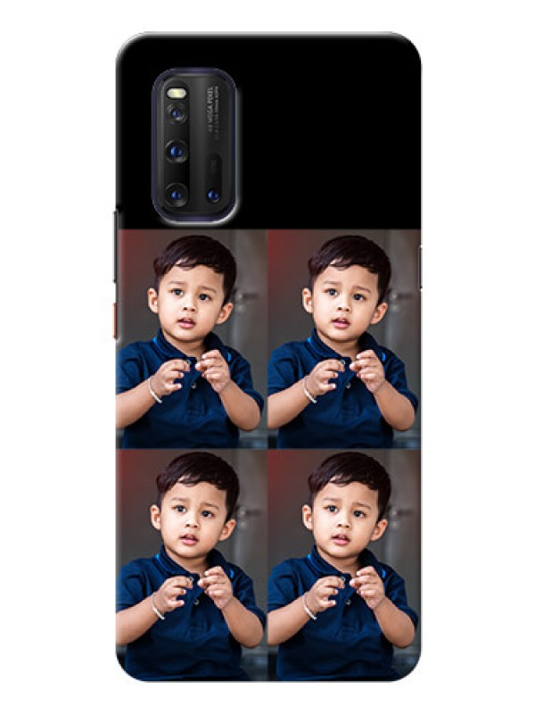 Custom IQOO 3 5G 4 Image Holder on Mobile Cover