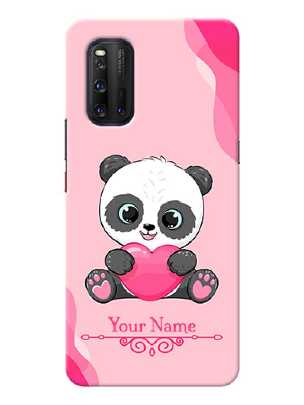 Custom iQOO 3 5G Mobile Back Covers: Cute Panda Design