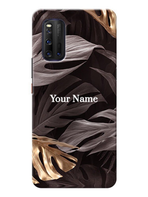 Custom iQOO 3 5G Mobile Back Covers: Wild Leaves digital paint Design