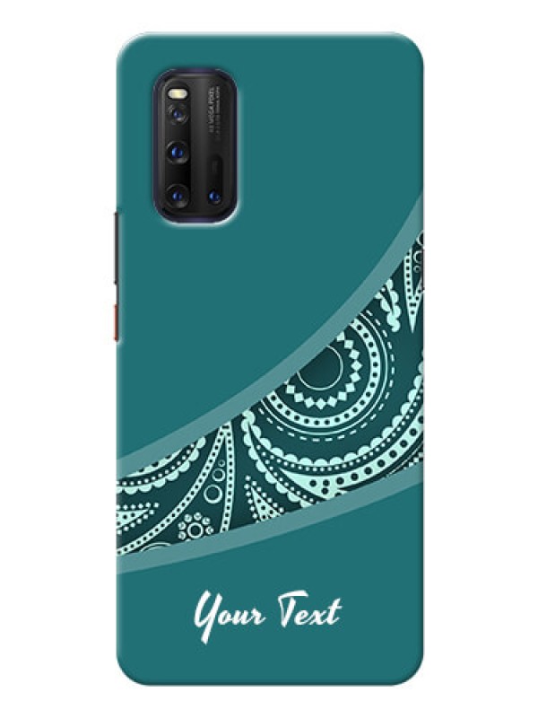 Custom iQOO 3 5G Custom Phone Covers: semi visible floral Design