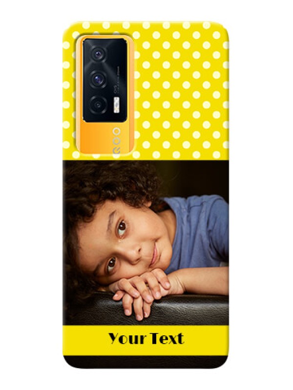 Custom IQOO 7 5G Custom Mobile Covers: Bright Yellow Case Design