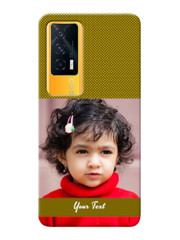 Custom IQOO 7 5G custom mobile back covers: Simple Green Color Design