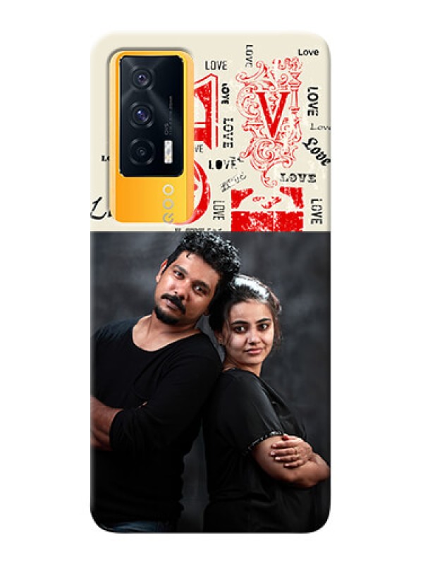 Custom IQOO 7 5G mobile cases online: Trendy Love Design Case