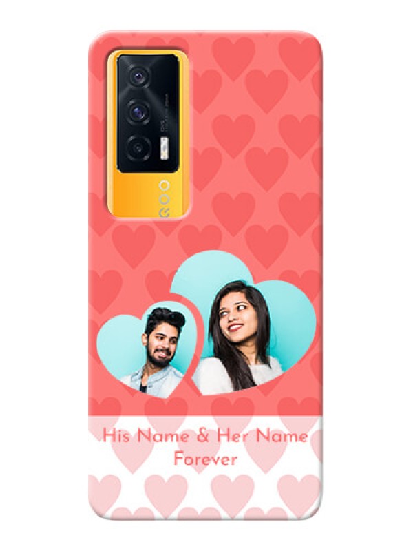Custom IQOO 7 5G personalized phone covers: Couple Pic Upload Design