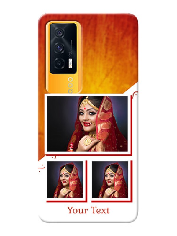 Custom IQOO 7 5G Personalised Phone Cases: Wedding Memories Design 