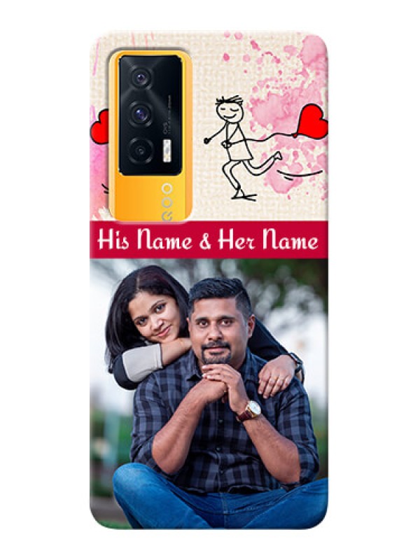 Custom IQOO 7 5G phone back covers: You and Me Case Design