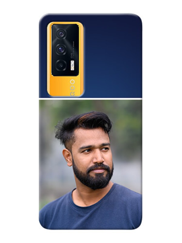 Custom IQOO 7 5G Mobile Cases: Simple Royal Blue Design