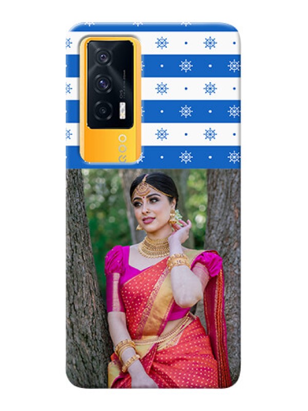 Custom IQOO 7 5G custom mobile covers: Snow Pattern Design