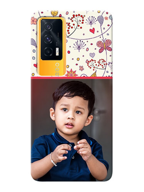 Custom IQOO 7 5G phone back covers: Premium Floral Design