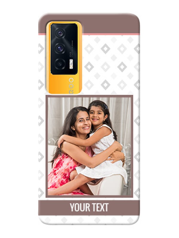 Custom IQOO 7 5G custom back covers: Simple Diamond Design