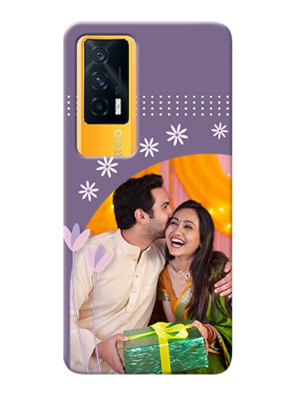 Custom IQOO 7 5G Phone covers for girls: lavender flowers design 