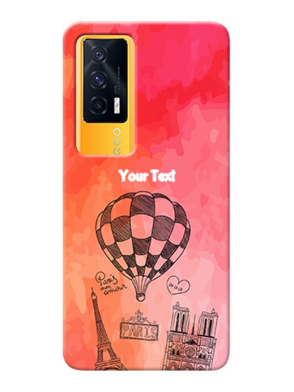 Custom IQOO 7 5G Personalized Mobile Covers: Paris Theme Design