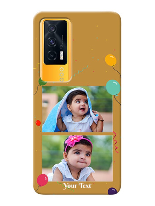 Custom IQOO 7 5G Phone Covers: Image Holder with Birthday Celebrations Design
