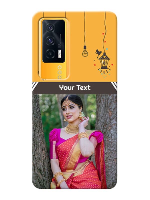 Custom IQOO 7 5G custom back covers with Family Picture and Icons 