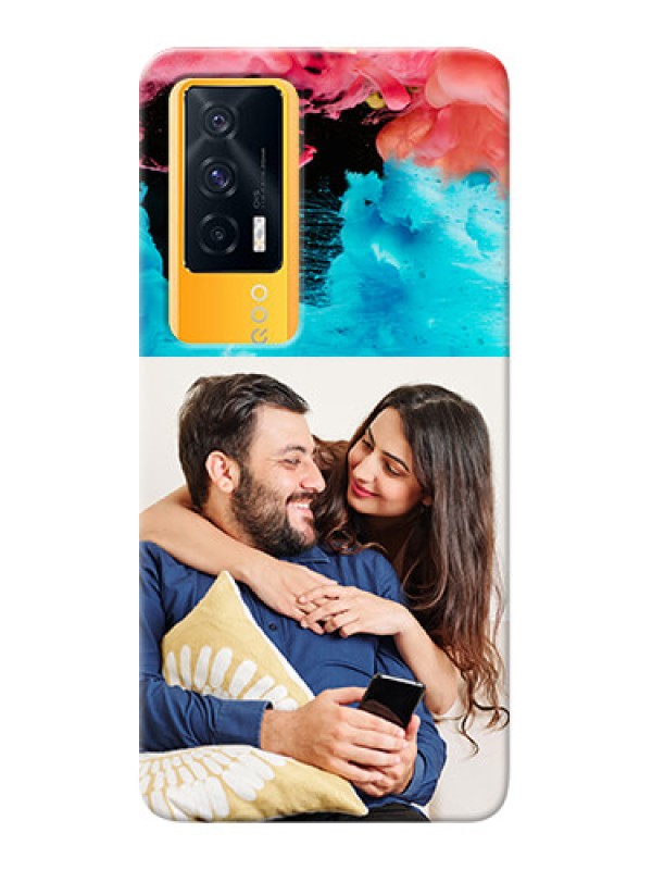 Custom IQOO 7 5G Mobile Cases: Quote with Acrylic Painting Design