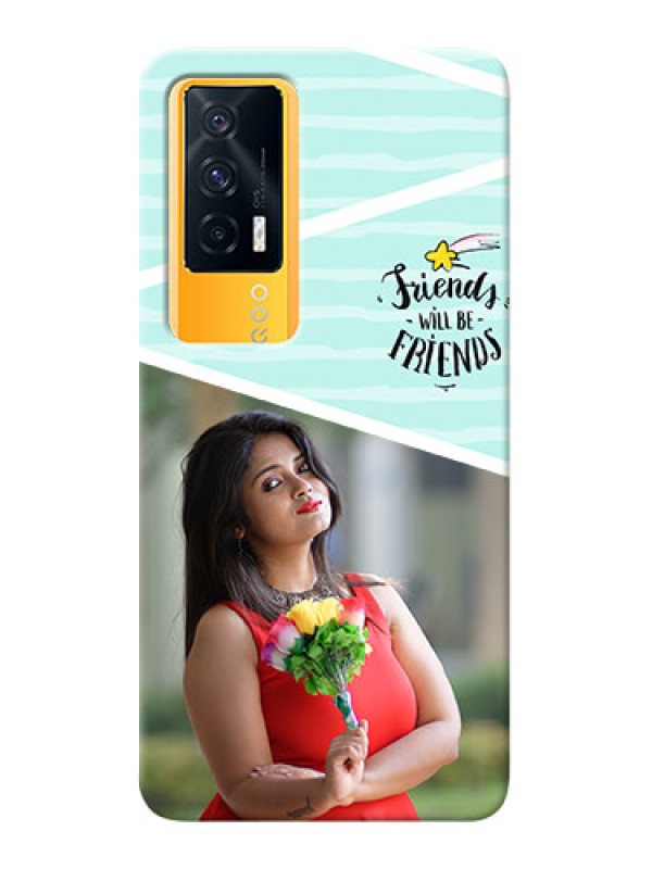 Custom IQOO 7 5G Mobile Back Covers: Friends Picture Icon Design