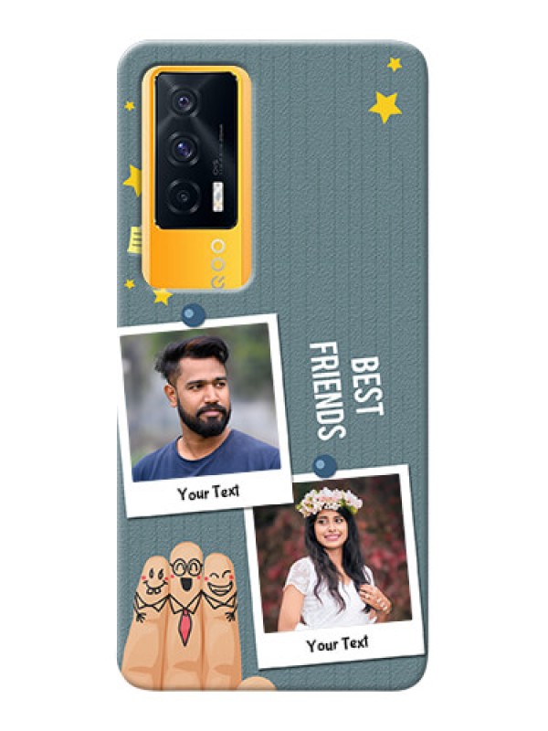 Custom IQOO 7 5G Mobile Cases: Sticky Frames and Friendship Design