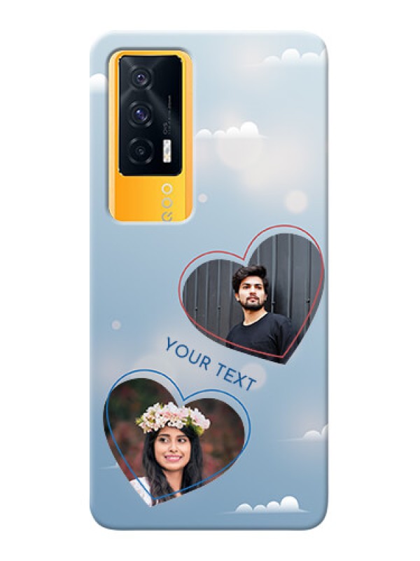 Custom IQOO 7 5G Phone Cases: Blue Color Couple Design 