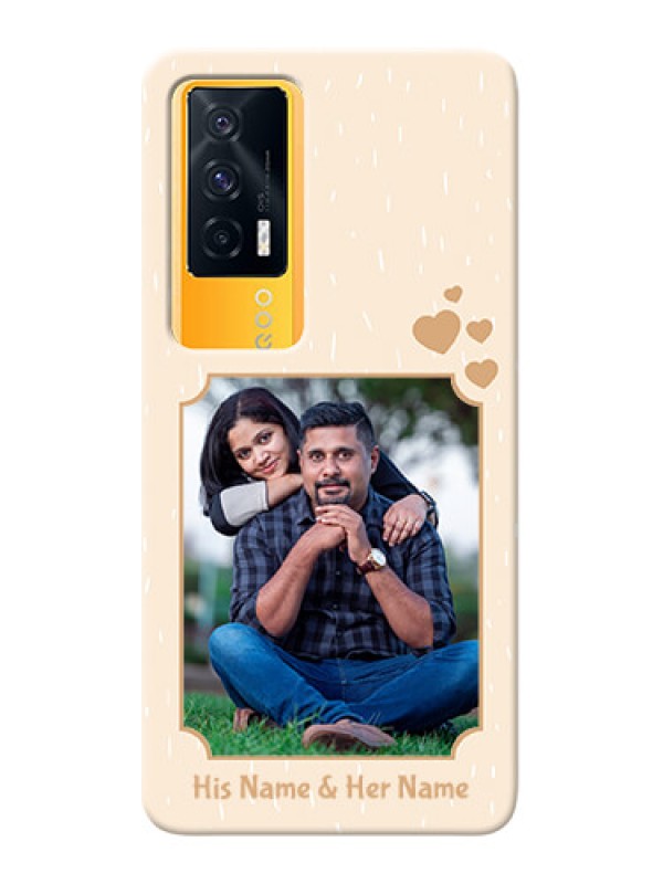 Custom IQOO 7 5G mobile phone cases with confetti love design 