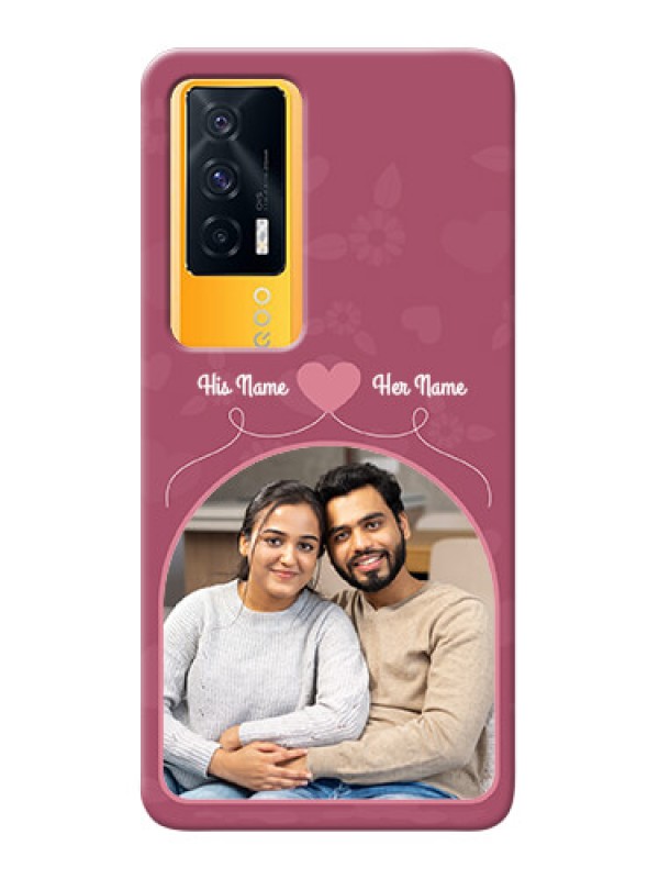 Custom IQOO 7 5G mobile phone covers: Love Floral Design