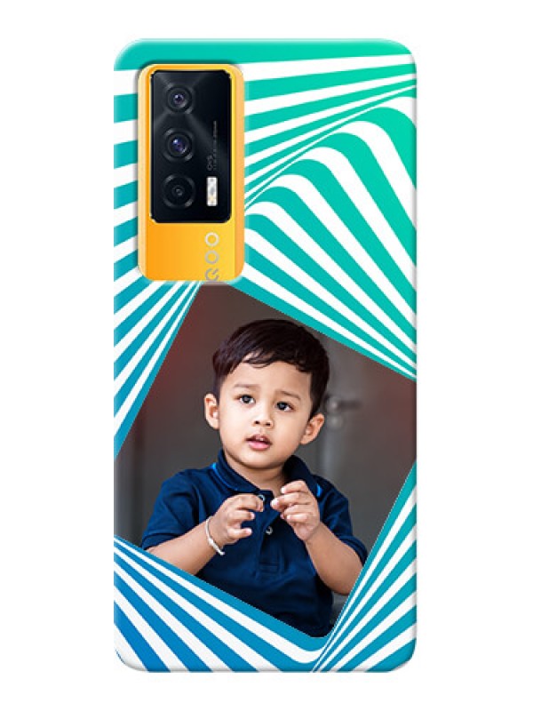 Custom IQOO 7 5G Personalised Mobile Covers: Abstract Spiral Design