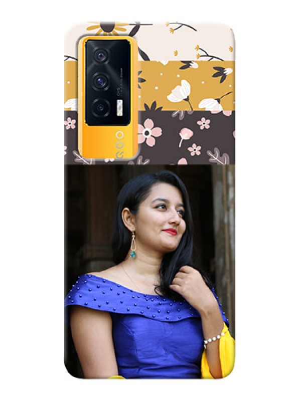 Custom IQOO 7 5G mobile cases online: Stylish Floral Design