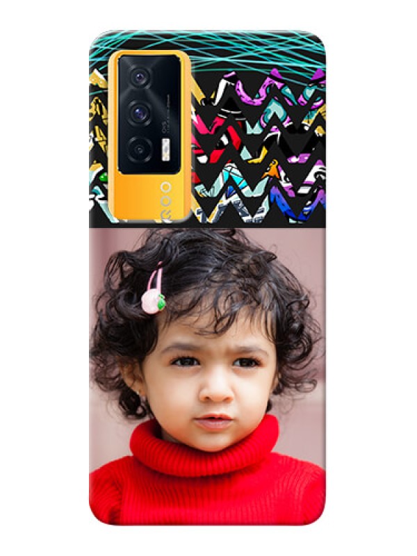 Custom IQOO 7 5G personalized phone covers: Neon Abstract Design