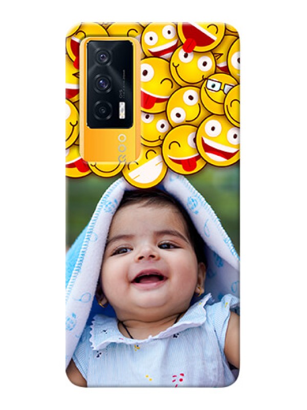 Custom IQOO 7 5G Custom Phone Cases with Smiley Emoji Design