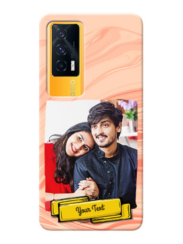 Custom IQOO 7 5G Customized Phone Cases: Marble Texture Design