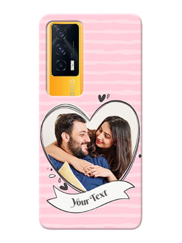 Custom IQOO 7 5G custom mobile phone covers: Vintage Heart Design