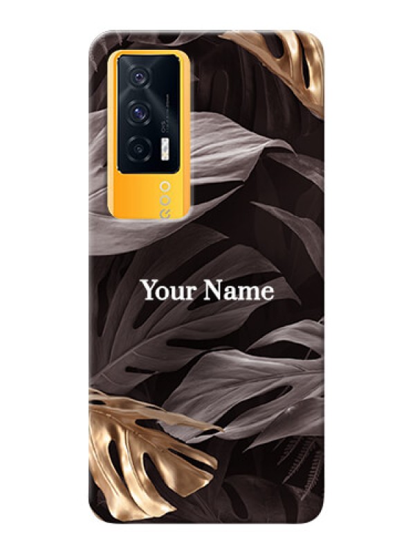 Custom iQOO 7 5G Mobile Back Covers: Wild Leaves digital paint Design