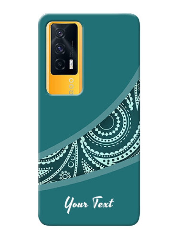 Custom iQOO 7 5G Custom Phone Covers: semi visible floral Design
