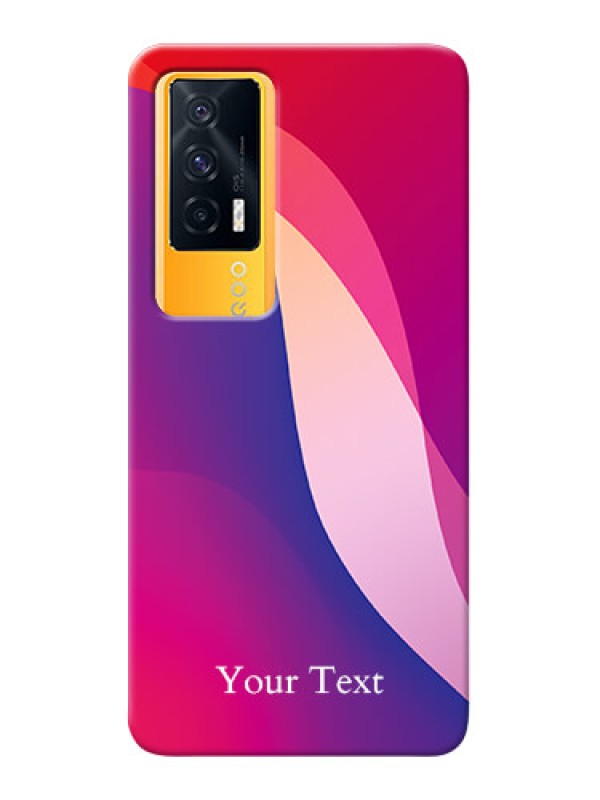 Custom iQOO 7 5G Mobile Back Covers: Digital abstract Overlap Design