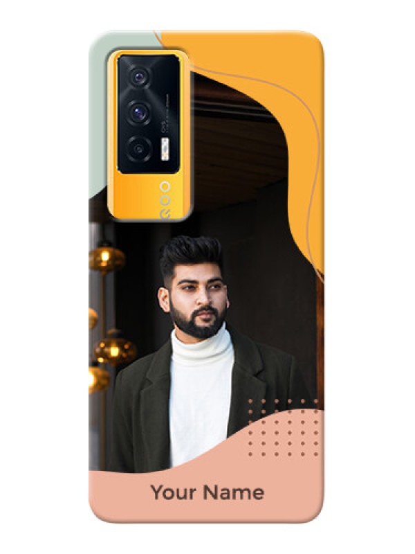 Custom iQOO 7 5G Custom Phone Cases: Tri-coloured overlay design