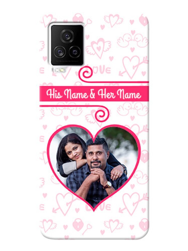 Custom IQOO 7 Legend 5G Personalized Phone Cases: Heart Shape Love Design