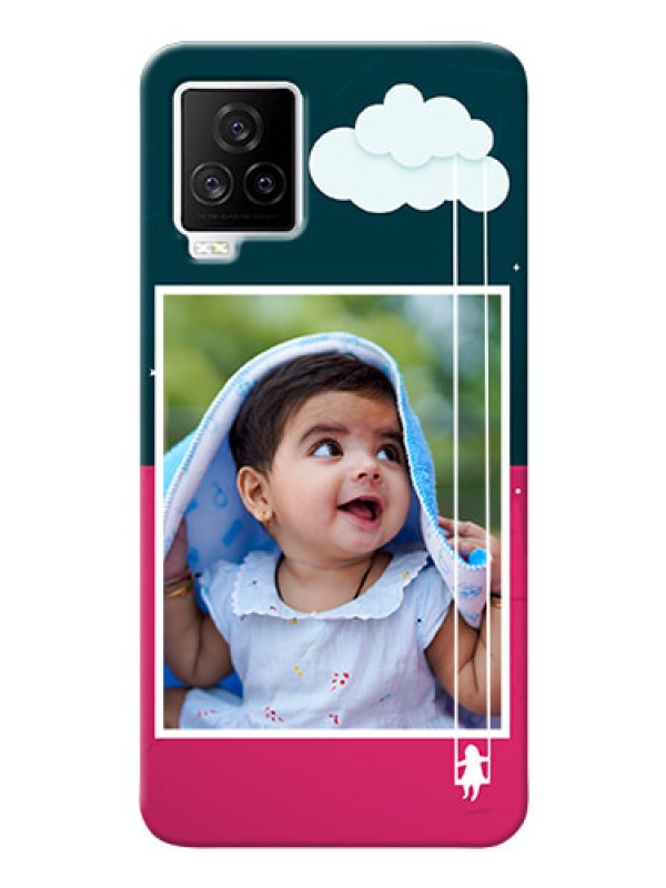 Custom IQOO 7 Legend 5G custom phone covers: Cute Girl with Cloud Design