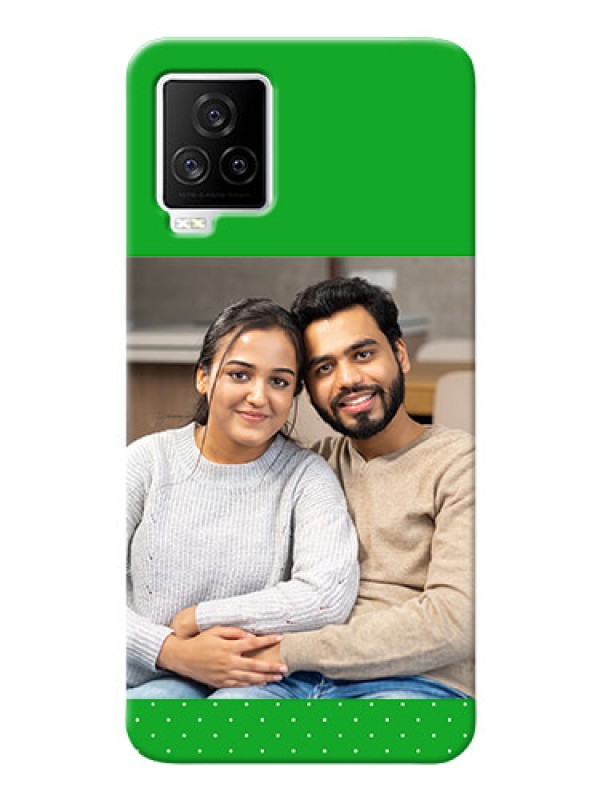 Custom IQOO 7 Legend 5G Personalised mobile covers: Green Pattern Design