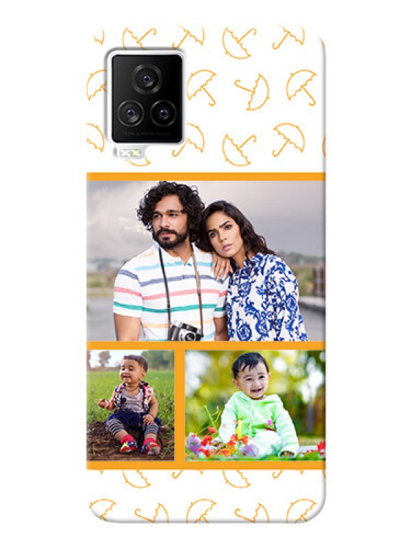 Custom IQOO 7 Legend 5G Personalised Phone Cases: Yellow Pattern Design