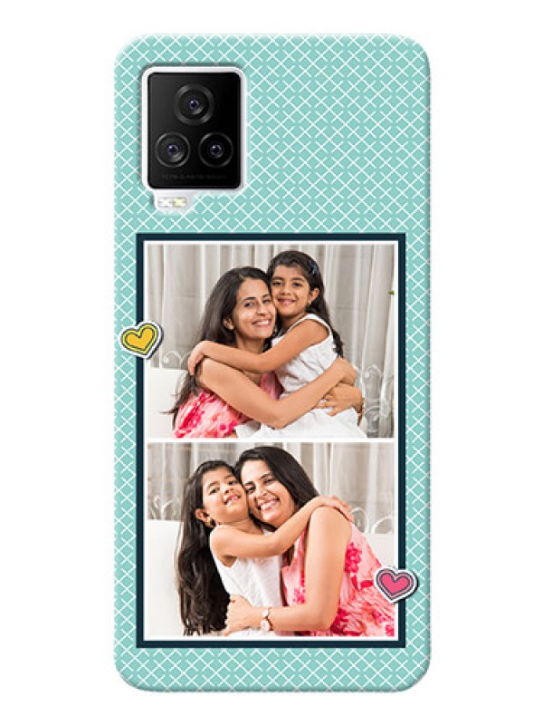 Custom IQOO 7 Legend 5G Custom Phone Cases: 2 Image Holder with Pattern Design