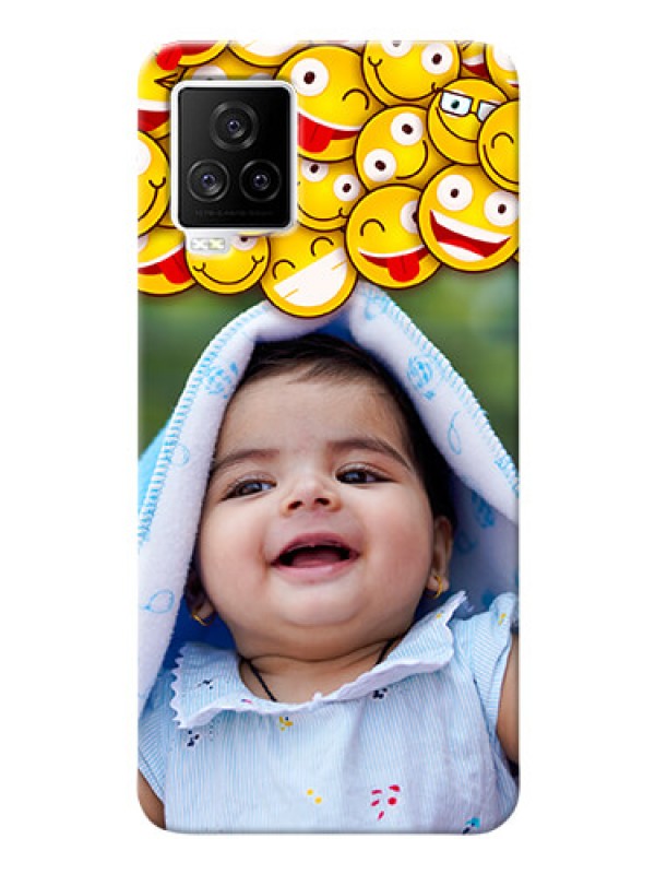 Custom IQOO 7 Legend 5G Custom Phone Cases with Smiley Emoji Design