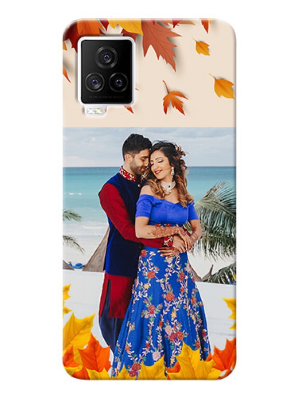 Custom IQOO 7 Legend 5G Mobile Phone Cases: Autumn Maple Leaves Design