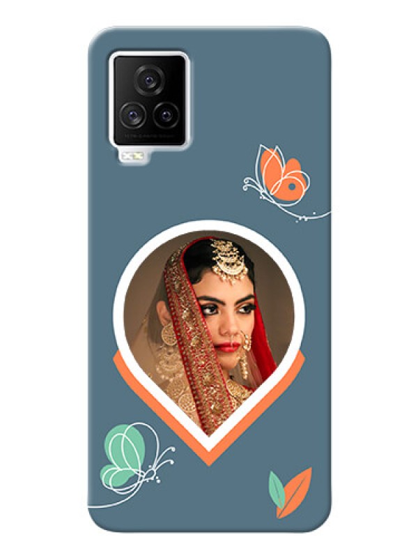 Custom iQOO 7 Legend 5G Custom Mobile Case with Droplet Butterflies Design