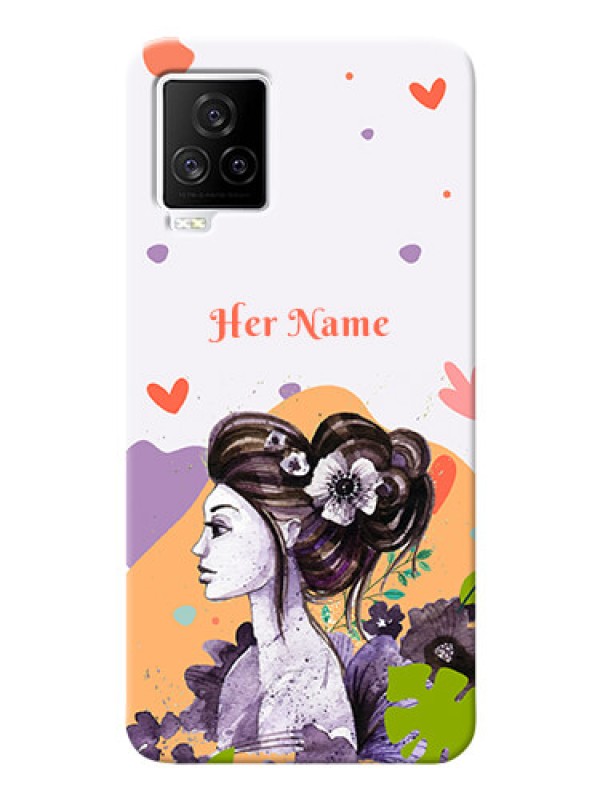 Custom iQOO 7 Legend 5G Custom Mobile Case with Woman And Nature Design