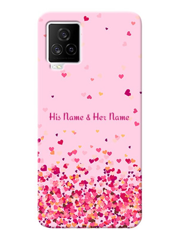 Custom iQOO 7 Legend 5G Phone Back Covers: Floating Hearts Design