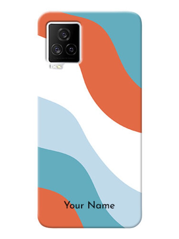 Custom iQOO 7 Legend 5G Mobile Back Covers: coloured Waves Design