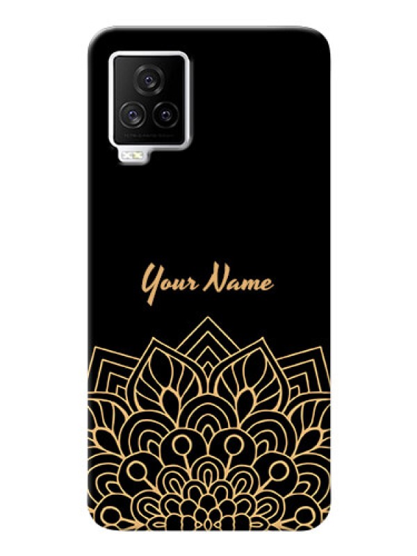 Custom iQOO 7 Legend 5G Back Covers: Golden mandala Design