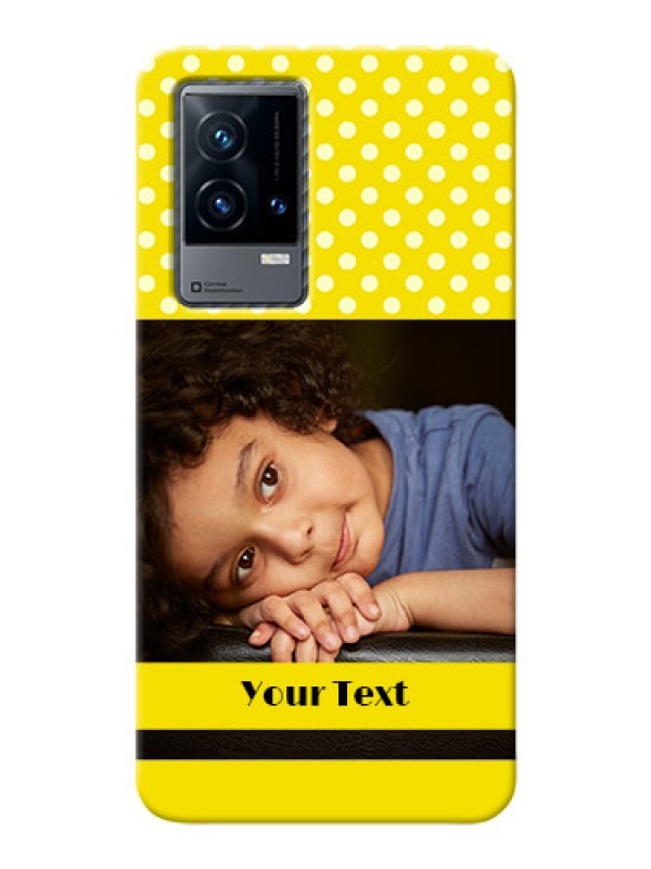Custom iQOO 9 5G Custom Mobile Covers: Bright Yellow Case Design